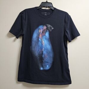 CLVB LIFE Jellyfish Galaxy Graphic Tee - Size Medium - Black Brand: CLVB LIFE